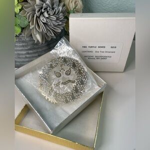 Vintage Ornament Two Turtle Doves Watkins Metal #2 in collection